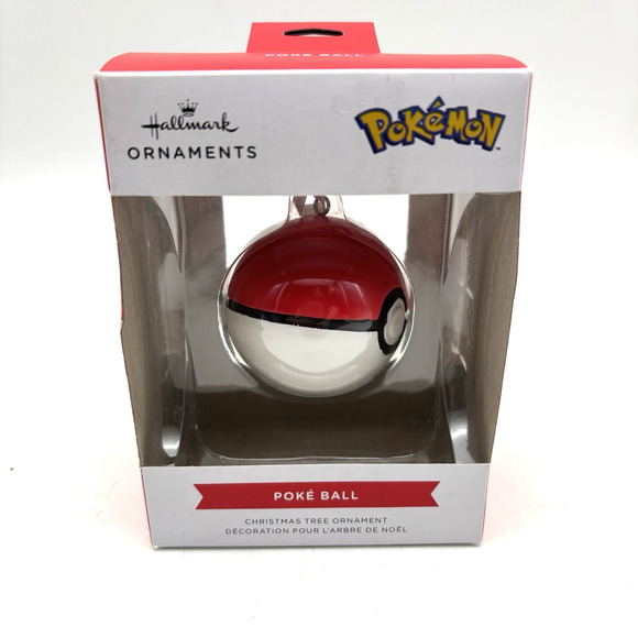 NEW 2022 Hallmark Pokemon Pokeball Christmas Tree Ornament 2x2" - Picture 1 of 10